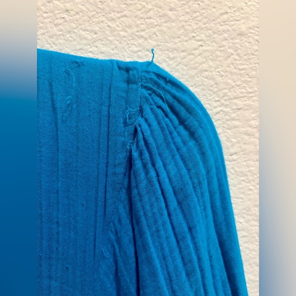 NWT Michael Stars Felicity Gauze Maxi Dress in Blue, Size XS - Picture 6 of 11